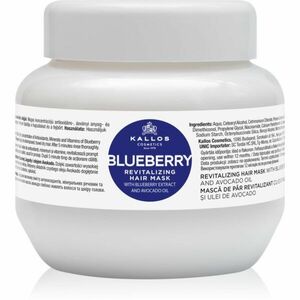 Kallos KJMN Professional Blueberry revitalizáló maszk száraz, sérült, vegyileg kezelt hajra 275 ml kép