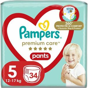 Pampers Premium Care Pants Junior Size 5 eldobható nadrágpelenkák 12-17 kg 34 db kép