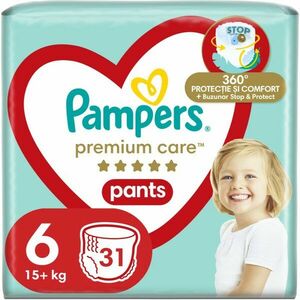 Pampers Premium Care Pants Extra Large Size 6 eldobható nadrágpelenkák 15+ kg 31 db kép