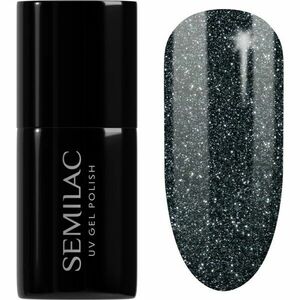 Semilac UV Hybrid Black & White géles körömlakk árnyalat 096 Starlight Night 7 ml kép