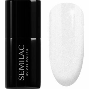 Semilac UV Hybrid Black & White géles körömlakk árnyalat 091 Glitter Milk 7 ml kép