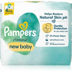 Pampers Harmonie New Baby nedves törlőkendő gyerekeknek 4x46 db kép