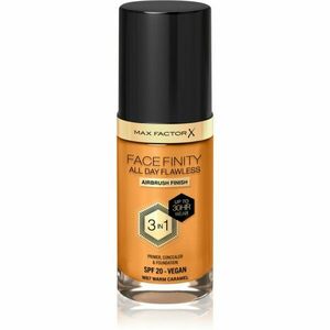 Max Factor Facefinity All Day Flawless tartós alapozó SPF 20 árnyalat 87 Warm Caramel 30 ml kép