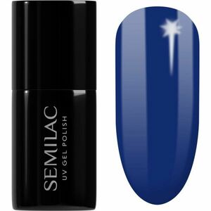 Semilac UV Hybrid X-Mass géles körömlakk árnyalat 308 Festive Blue 7 ml kép