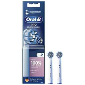 Oral-B EB60X Sensitive Clean Elektromos fogkefe Pótfej - Fehér (2db) kép