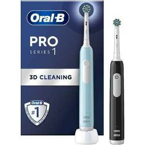 Oral-B PRO1 + Blue, Black X-Clean elektromos fogkefe + bónusz handle kép