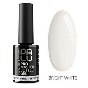 Palu Pro Master Bottle Gel - Bright White (tejfehér csillámokkal) kép