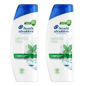 Head & Shoulders Menthol Fresh Sampon 2x400ml kép