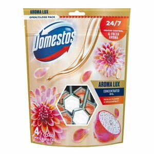 Domestos WC-frissítő Blokk Aroma Lux Dahlia Flower & Dragon Fruit (4x55g) kép