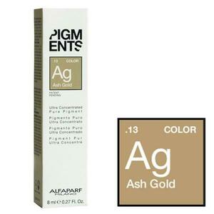 Hamvas Aranyszínű Pigment Koncentrátum - Alfaparf Milano Ultra Concentrated Pure Pigment ASH GOLD 8 ml kép