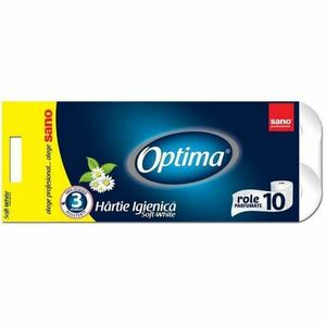 3 rétegű illatosított toalettpapír - Sano Optima Toilet Paper, 10 tekercs kép