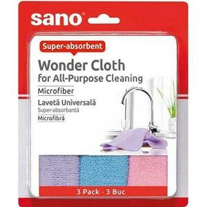 Univerzális Mikroszálas Törlők - Sano Wonder Cloth for All-Purpose Cleaning Microfiber, 3 db. kép