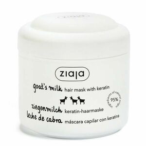 Kecsketejes és keratinos hajmaszk - Ziaja Goat`s Milk Hair Mask with Keratin, 200 ml kép