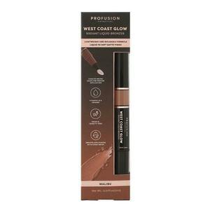 Sugárzó folyékony bronzosító - Profusion Cosmetics West Coast Glow Radiant Liquid Bronzer, árnyalata Malibu, 2 ml kép