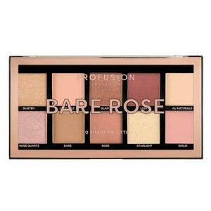 Vegán szemhéjfesték paletta, 10 árnyalat - Profusion Cosmetics Bare Rose, 103 g kép