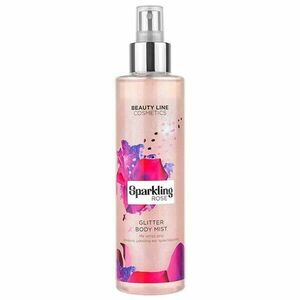 Testspray csillogó részecskékkel – Cream Team Sparkling Rose Glitter Body Mist, 200 ml kép