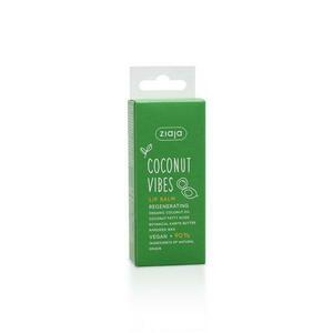 Ajakbalzsam - Ziaja Coconut Vibes Lip Balm Regenerating Organic Coconut Oil, 10 ml kép