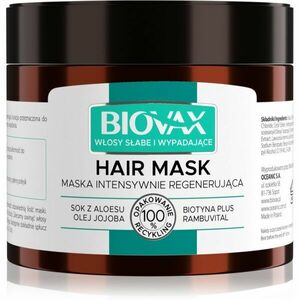 L’biotica Biovax Falling Hair erősítő maszk hajhullás ellen 250 ml kép