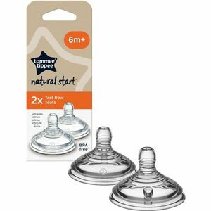 Tommee Tippee Natural Start Anti-Colic Teat etetőcumi Fast Flow 6 m+ 2 db kép