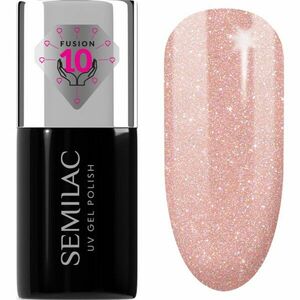 Semilac UV Hybrid Extend Care 5in1 géles körömlakk tápláló hatással árnyalat 804 Glitter Soft Beige 7 ml kép