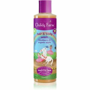 Childs Farm Hair & Body Wash tisztító emulzió testre és hajra Blackberry & Organic Apple 250 ml kép