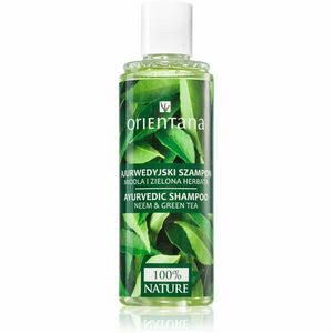 Orientana Ayurvedic Shampoo Neem & Green Tea természetes sampon hajra 210 ml kép