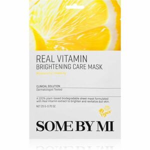 Some By Mi Clinical Solution Vitamin Brightening Care Mask fehérítő gézmaszk antioxidáns hatású 20 g kép