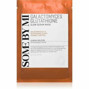 Some By Mi Galactomyces Glutathione Glow Serum Mask fehérítő gézmaszk az érzékeny száraz bőrre 22 g kép