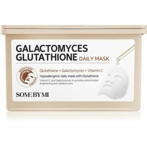 Some By Mi Galactomyces Glutathione Daily Mask Pack fehérítő gézmaszk nagy csomagolás 30 db kép