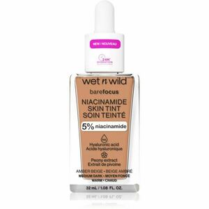 Wet n Wild Bare Focus Niacinamide Skin Tint könnyű hidratáló alapozó árnyalat Amber Beige 32 ml kép