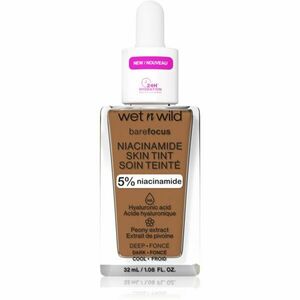 Wet n Wild Bare Focus Niacinamide Skin Tint könnyű hidratáló alapozó árnyalat Deep 32 ml kép