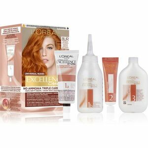 L’Oréal Paris Excellence Universal Nudes tartós hajfesték árnyalat 8UR Universal Copper Light 1 db kép