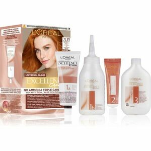 L’Oréal Paris Excellence Universal Nudes tartós hajfesték árnyalat 7UR Universal Copper 1 db kép