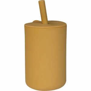 Tryco Silicone Cup and Straw bögre szívószállal Honey Gold 1 db kép