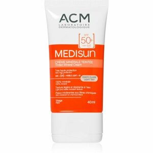 ACM Medisun ásványi hidratáló és tonizáló krém SPF 50+ árnyalat Light Tint 40 ml kép