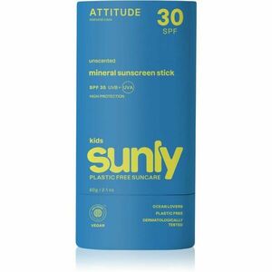 Attitude Sunly Kids Sunscreen Stick ásványi napozó krém stift gyermekeknek SPF 30 60 g kép