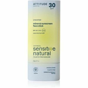 Attitude Sensitive Natural Face stick ásványi napozó krém stift az érzékeny arcbőrre 20 g kép