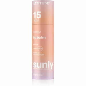 Attitude Sunly Lip Balm ajakvédő balzsam SPF 15 Coconut 8, 5 g kép