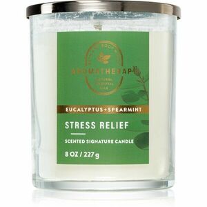 Bath & Body Works Eucalyptus Spearmint illatgyertya Stress Relief 227 g kép