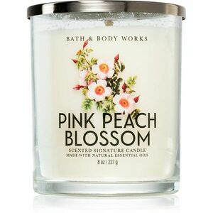 Bath & Body Works Pink Peach Blossom illatgyertya 227 g kép