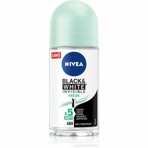 NIVEA Black & White Invisible Fresh izzadásgátló a fehér és sárga foltok ellen 50 ml kép