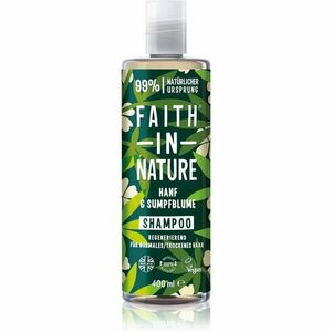 Faith In Nature Hemp & Meadowfoam megújító sampon normál és száraz hajra 400 ml kép