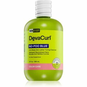 DevaCurl No-Poo Blue® hidratáló sampon hullámos és göndör hajra semlegesítő réz alaptónusok 355 ml kép