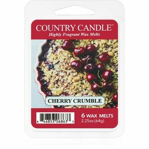 Country Candle Cherry Crumble illatos viasz aromalámpába 64 g kép