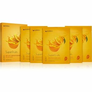 KORIKA SuperFruits Hallabong - Set of 5 Brightening Face Sheet Masks arcmaszk szett kedvezményes áron Hallabong(az élénk bőrért) kép