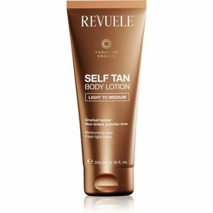 Revuele Paradise Bronze Self Tan Body Lotion önbarnító tej a fokozatos barnulásért árnyalat Light To Medium 200 ml kép