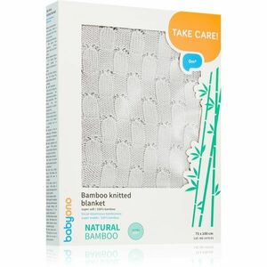 BabyOno Take Care Bamboo Knitted Blanket pléd Grey 75x100 cm kép