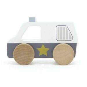 Tryco Wooden Police Car kisautó fából készült 1 db kép