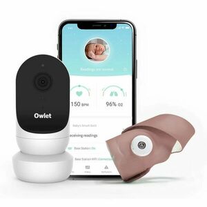 Owlet Monitor Duo Smart Sock 3 & Cam 2 szett újszülötteknek Dusty Rose 1 db kép