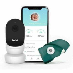 Owlet Monitor Duo Smart Sock 3 & Cam 2 szett újszülötteknek Deep Sea Green 1 db kép